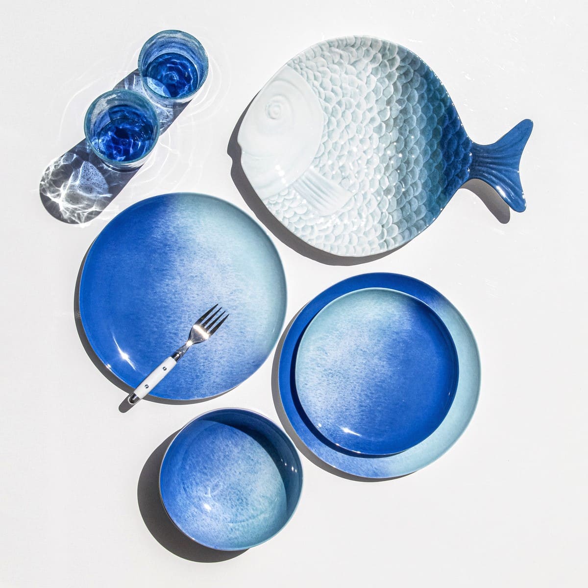 オセアニックオンブル シリアルボウル 18cm 【メラミン樹脂】 – ア