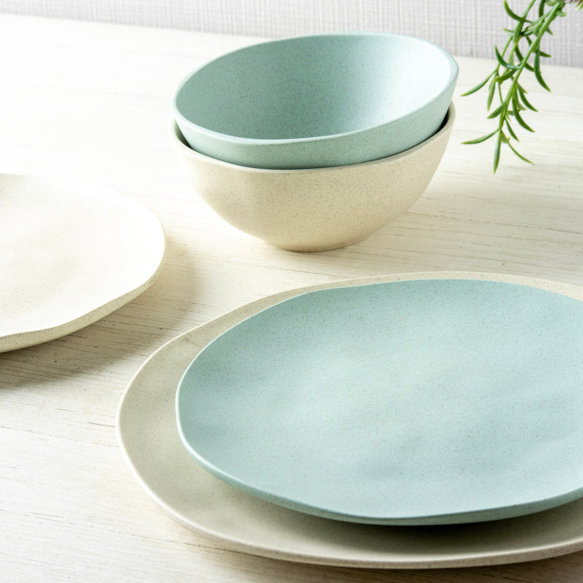 オーガニック アペタイザープレート 17cm クリーム 【麦わらPP】 – ア