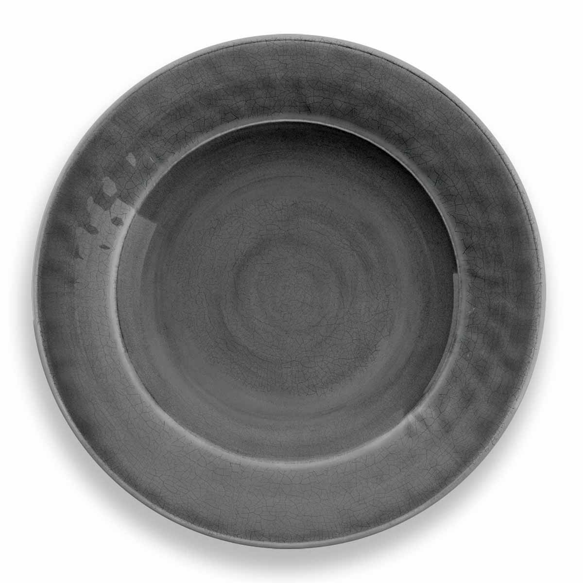クラックル ディナープレート 27cm グレー 【メラミン樹脂】 – ア