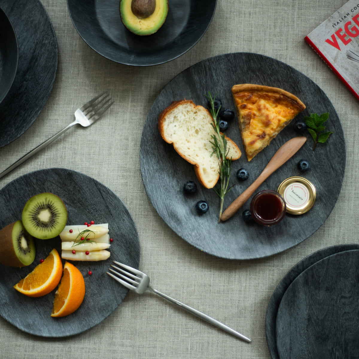 木目調 ディナープレート 27cm ブラック 【プランタ】 – アボード