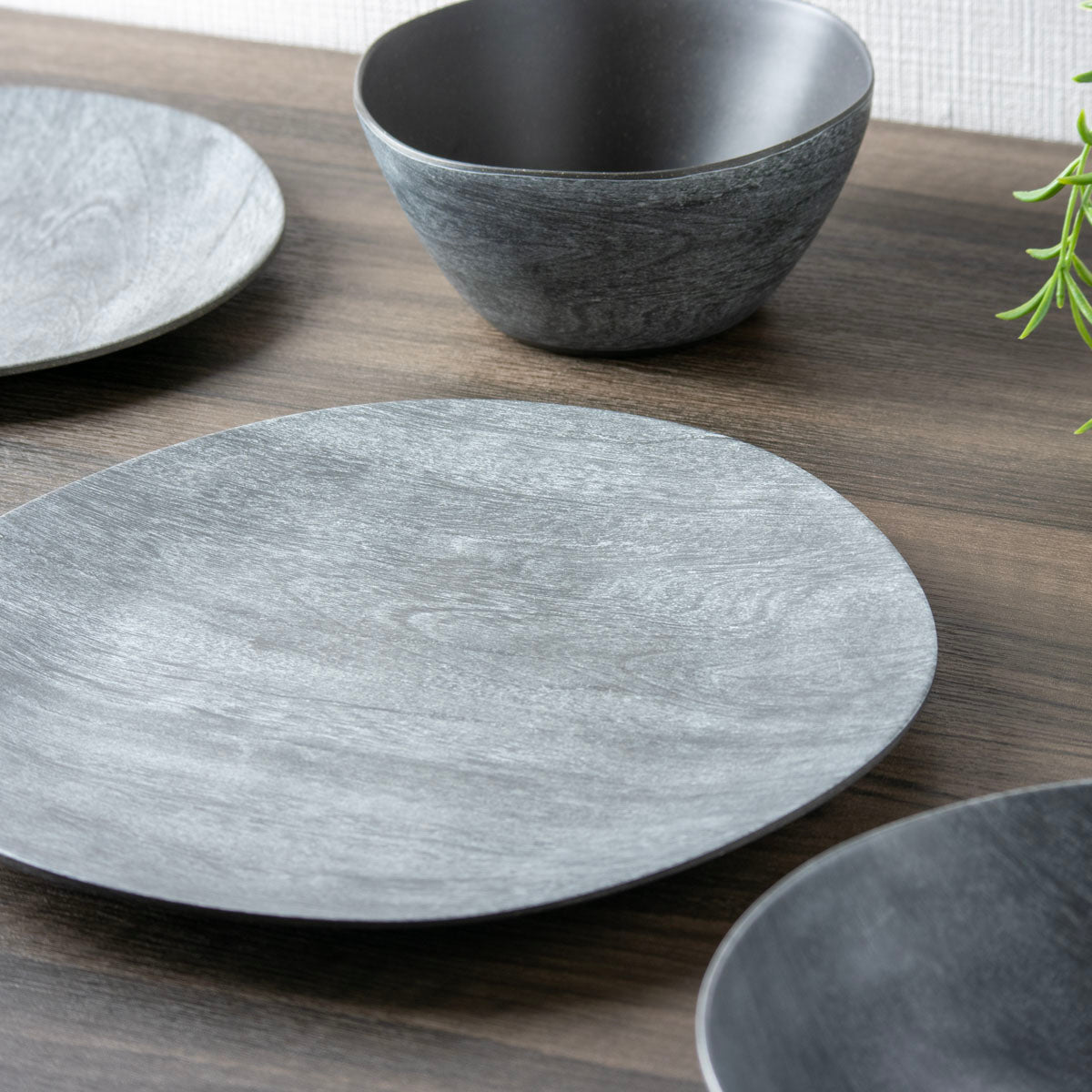 木目調 サラダプレート 22cm ブラック 【プランタ】 – アボードホーム